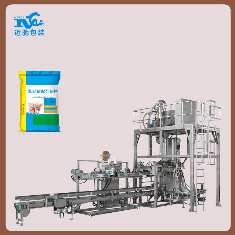 全自動(dòng)重袋包裝碼垛包裝流水線